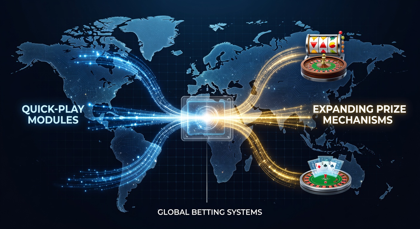 Data pathways illustration showing connections between quick-play modules and expanding prize mechanisms in global betting systems